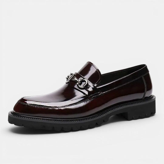 Mocassins Horsebit Homme Cuir Semelle Crantée Slip-On