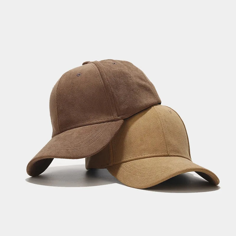 Casquette Aspect Daim Homme Plate Vintage Gavroche