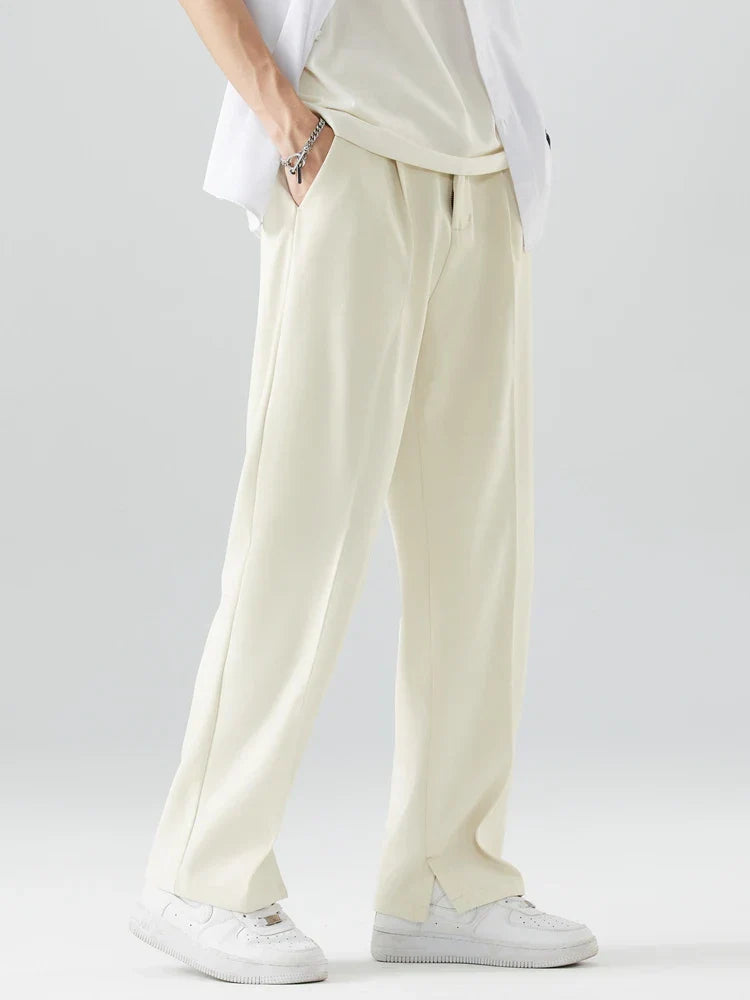 Chino Casual Classique Homme Élégant Pantalon Tissu