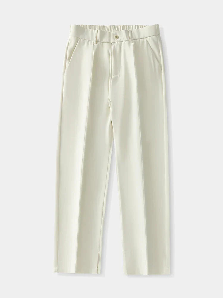 Chino Casual Classique Homme Élégant Pantalon Tissu
