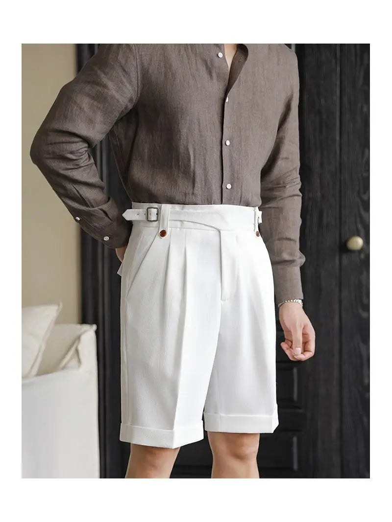 Short en Coton Décontracté Homme Été Plage Droit
