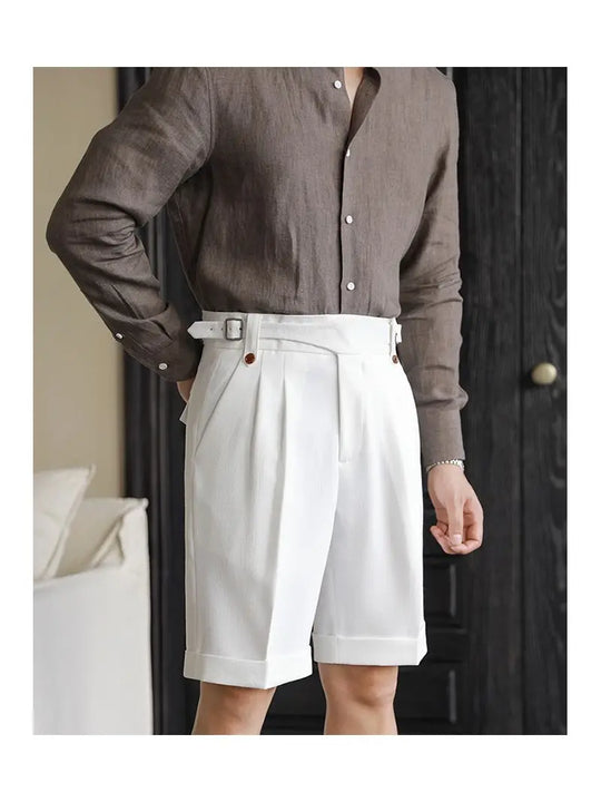Short en Coton Décontracté Homme Été Plage Droit