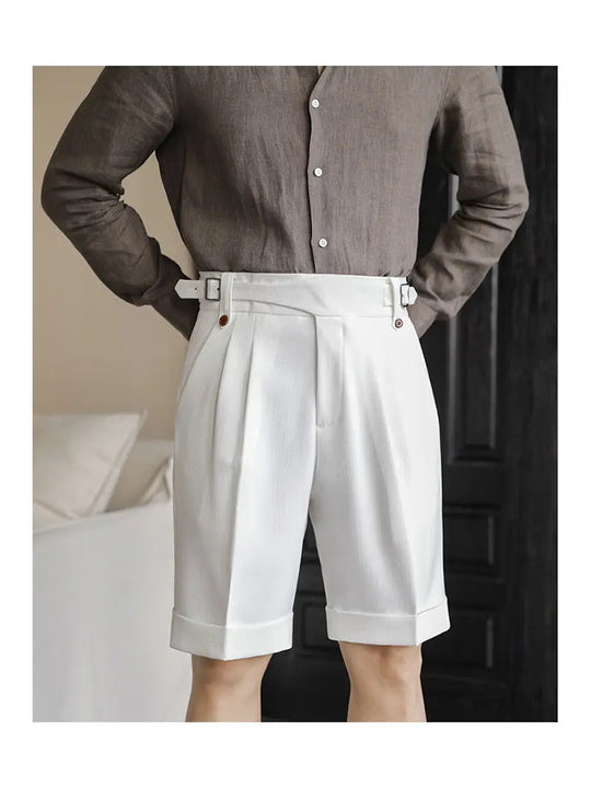 Short en Coton Décontracté Homme Été Plage Droit