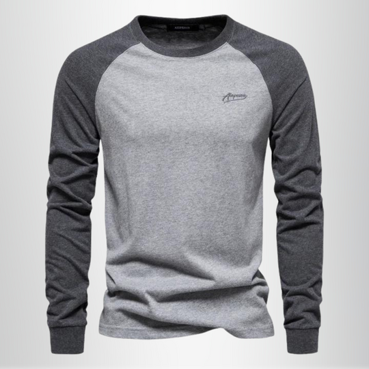 T-Shirt Manches Longues Laine Mérinos Homme Raglan