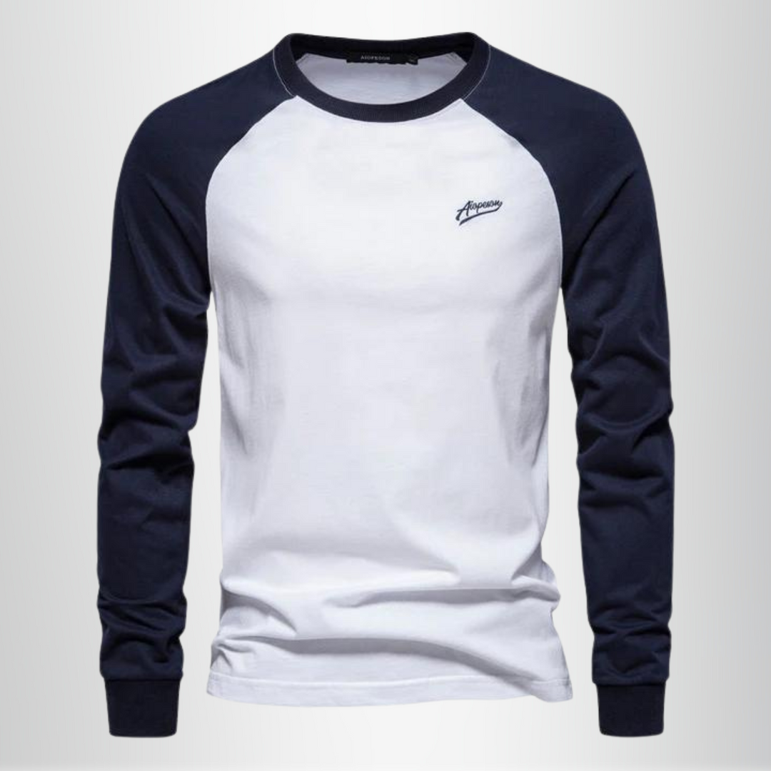 T-Shirt Manches Longues Laine Mérinos Homme Raglan