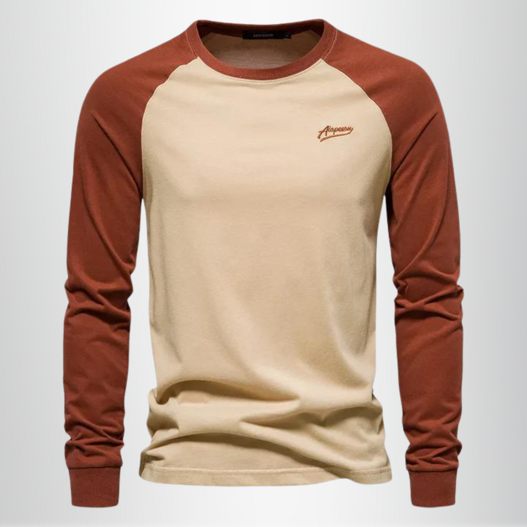 T-Shirt Manches Longues Laine Mérinos Homme Raglan