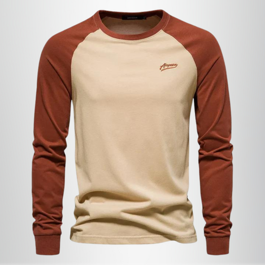 T-Shirt Manches Longues Laine Mérinos Homme Raglan