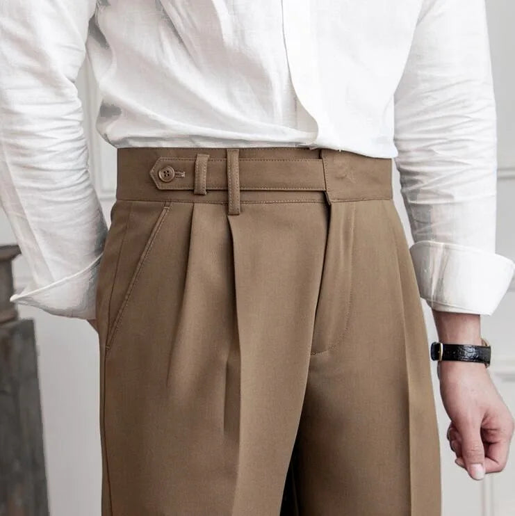 Pantalon Droit Homme Costume Élégant Business Affaires