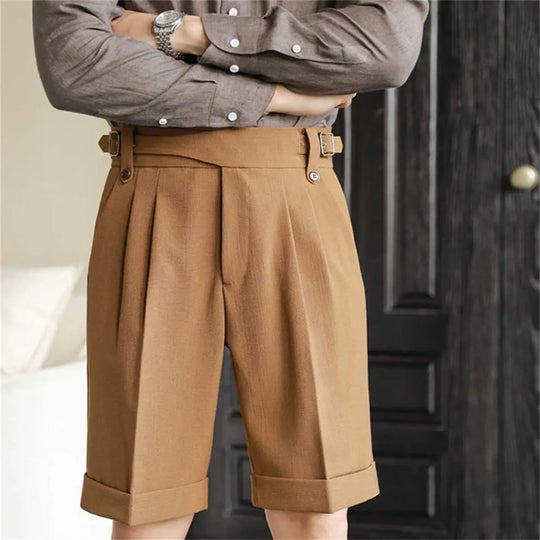 Short en Coton Décontracté Homme Été Plage Droit