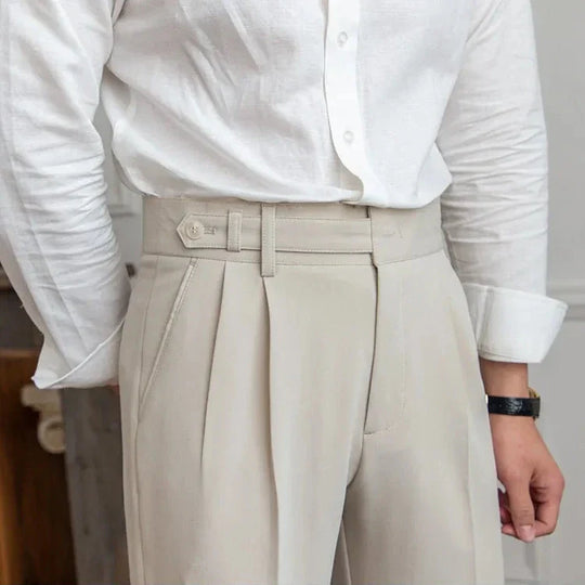 Pantalon Droit Homme Costume Élégant Business Affaires