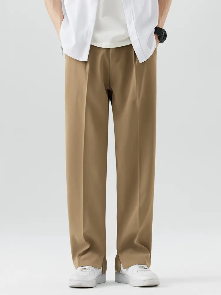 Chino Casual Classique Homme Élégant Pantalon Tissu