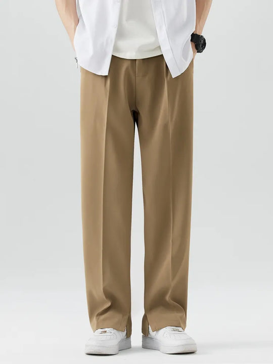 Chino Casual Classique Homme Élégant Pantalon Tissu
