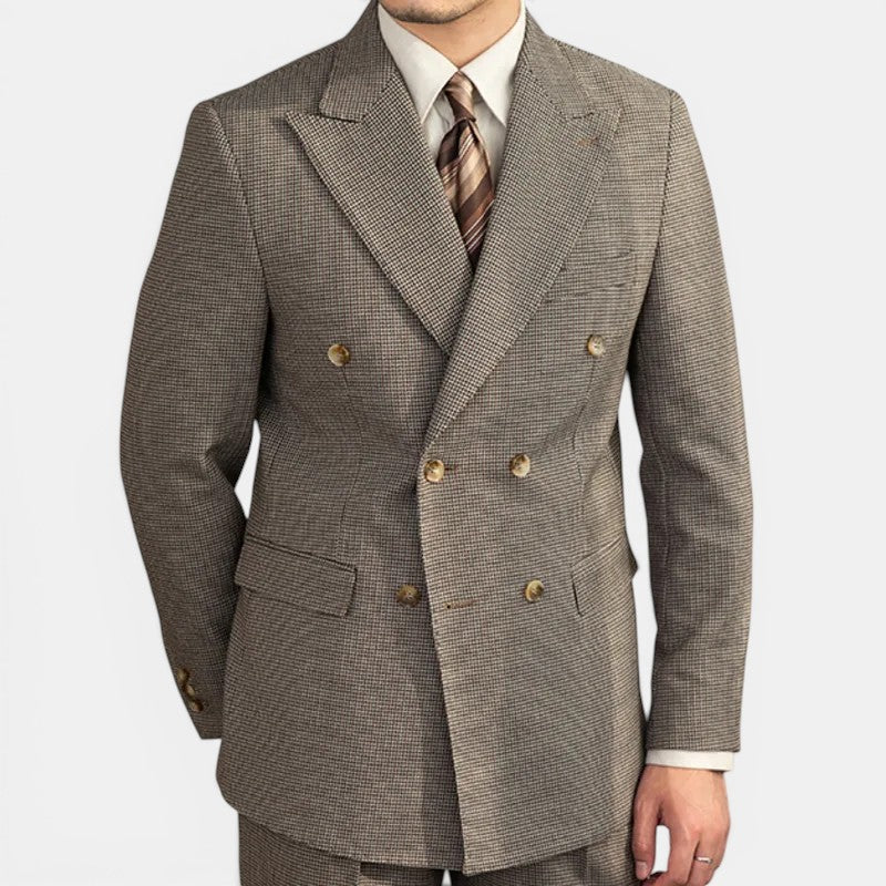 Costume Vintage Deux Pièces Homme Élégant Business Set