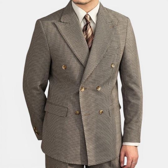 Costume Vintage Deux Pièces Homme Élégant Business Set