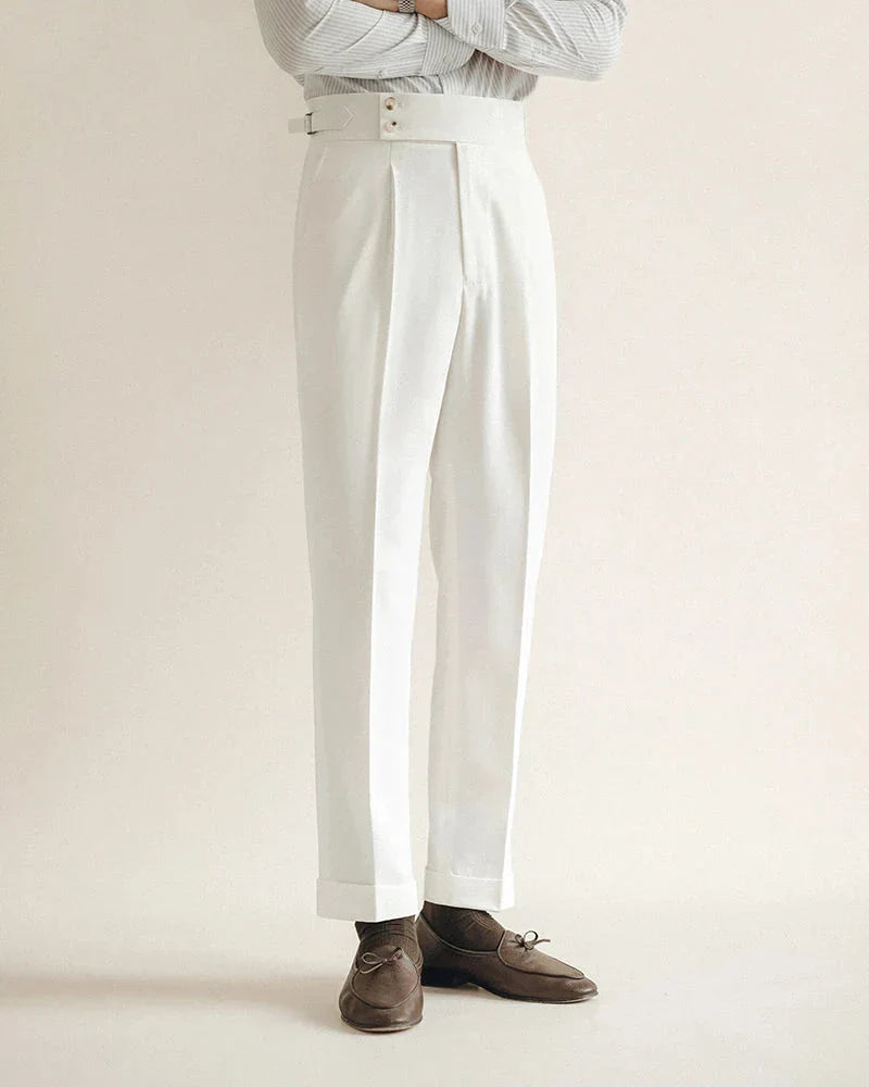 Pantalon de Costume à Pinces Homme Cintré Business
