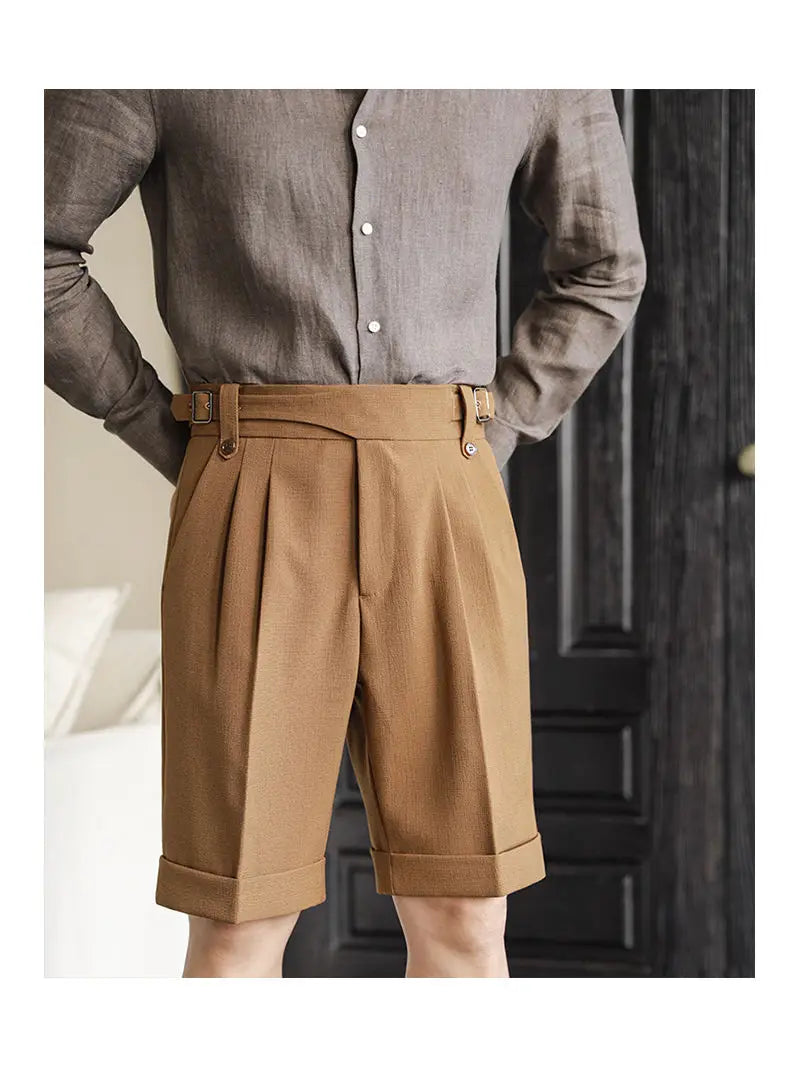 Short en Coton Décontracté Homme Été Plage Droit