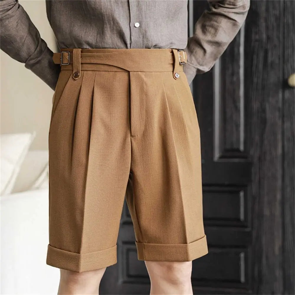 Short en Coton Décontracté Homme Été Plage Droit
