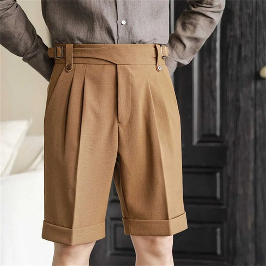 Short en Coton Décontracté Homme Été Plage Droit
