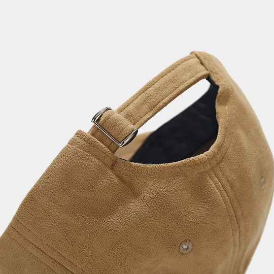 Casquette Aspect Daim Homme Plate Vintage Gavroche