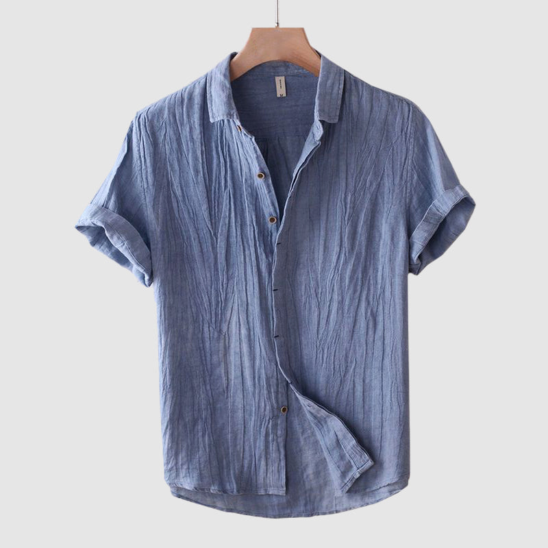 Chemise de Plage en Lin Légère Homme Été Coton