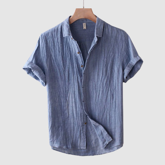 Chemise de Plage en Lin Légère Homme Été Coton