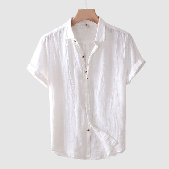 Chemise de Plage en Lin Légère Homme Été Coton