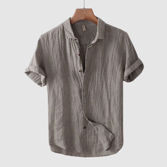 Chemise de Plage en Lin Légère Homme Été Coton