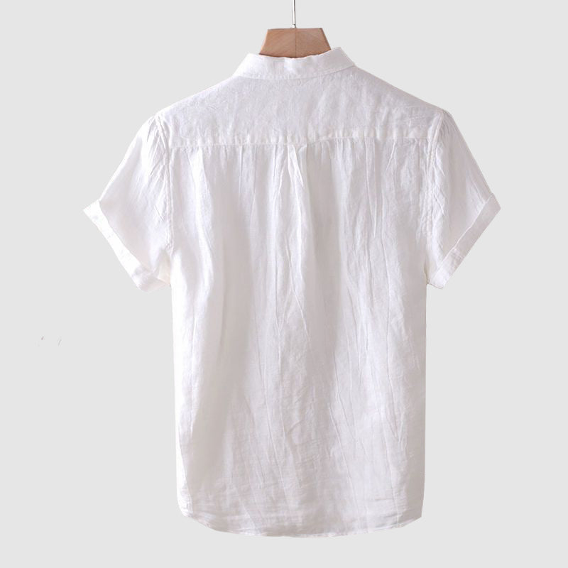 Chemise de Plage en Lin Légère Homme Été Coton