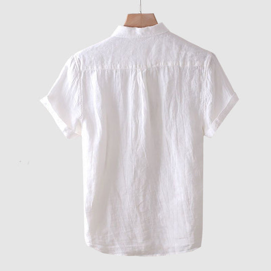 Chemise de Plage en Lin Légère Homme Été Coton