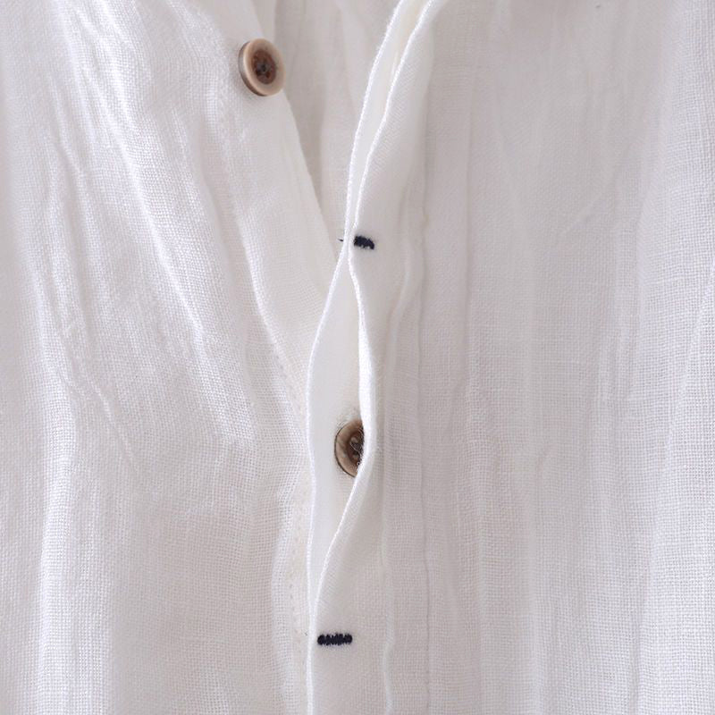 Chemise de Plage en Lin Légère Homme Été Coton