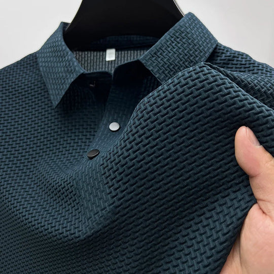 Polo Classique Homme Manches Courtes Été Boutonné