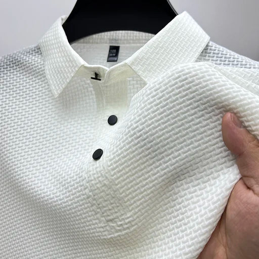 Polo Classique Homme Manches Courtes Été Boutonné