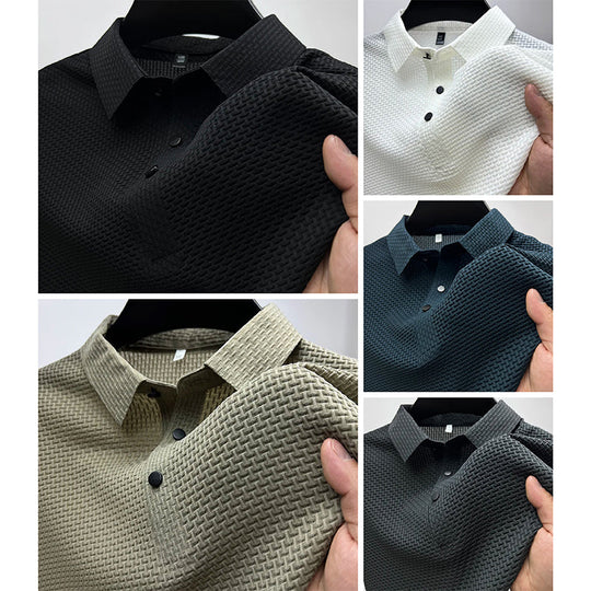 Polo Classique Homme Manches Courtes Été Boutonné