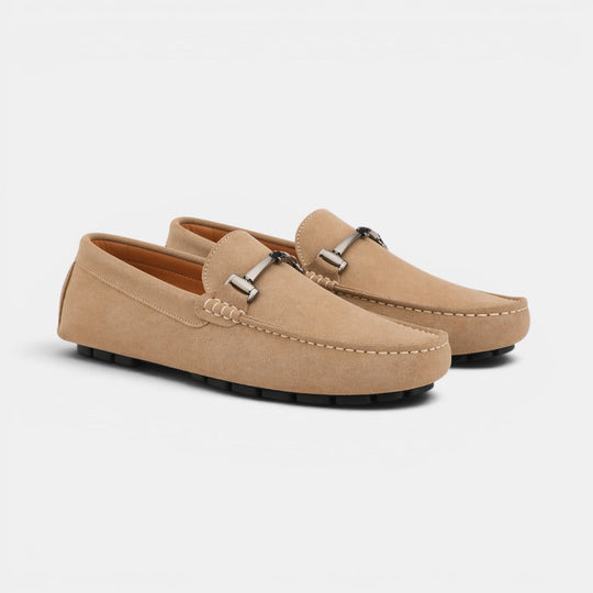Mocassins Outdoor en Daim Homme Été à Enfiler Slip-On