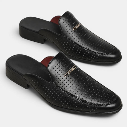 Claquettes en Cuir Rembourrées Homme Été Sandales