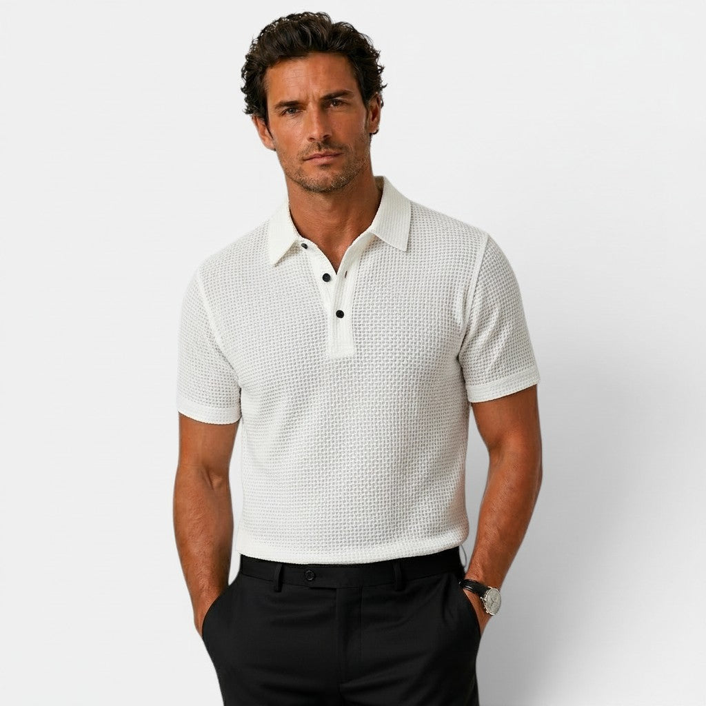 Polo Respirant Homme Été Manches Courtes Casual