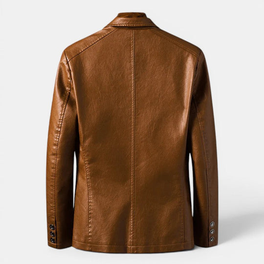 Veste en Cuir Premium Homme Biker Cuir Véritable Slim