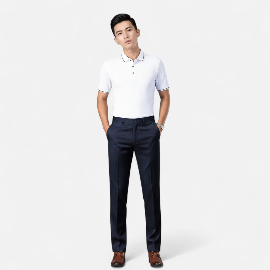 Pantalon de Costume Classique Homme Élégant Business