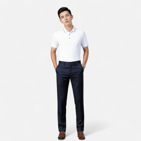 Pantalon de Costume Classique Homme Élégant Business