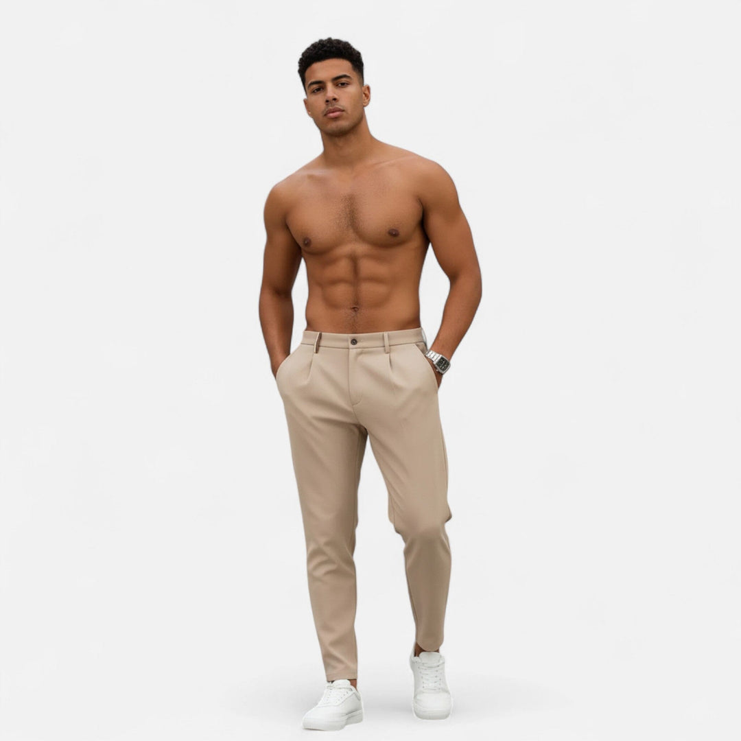 Pantalon Business à Pinces Classique Homme Costume
