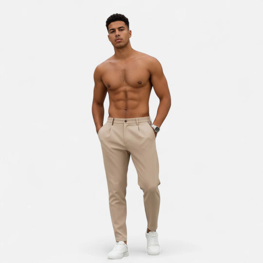 Pantalon Business à Pinces Classique Homme Costume