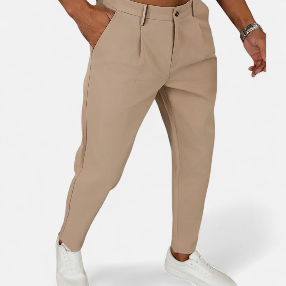 Pantalon Business à Pinces Classique Homme Costume