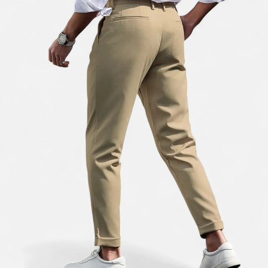 Pantalon de Costume à Pinces Slim Homme Business