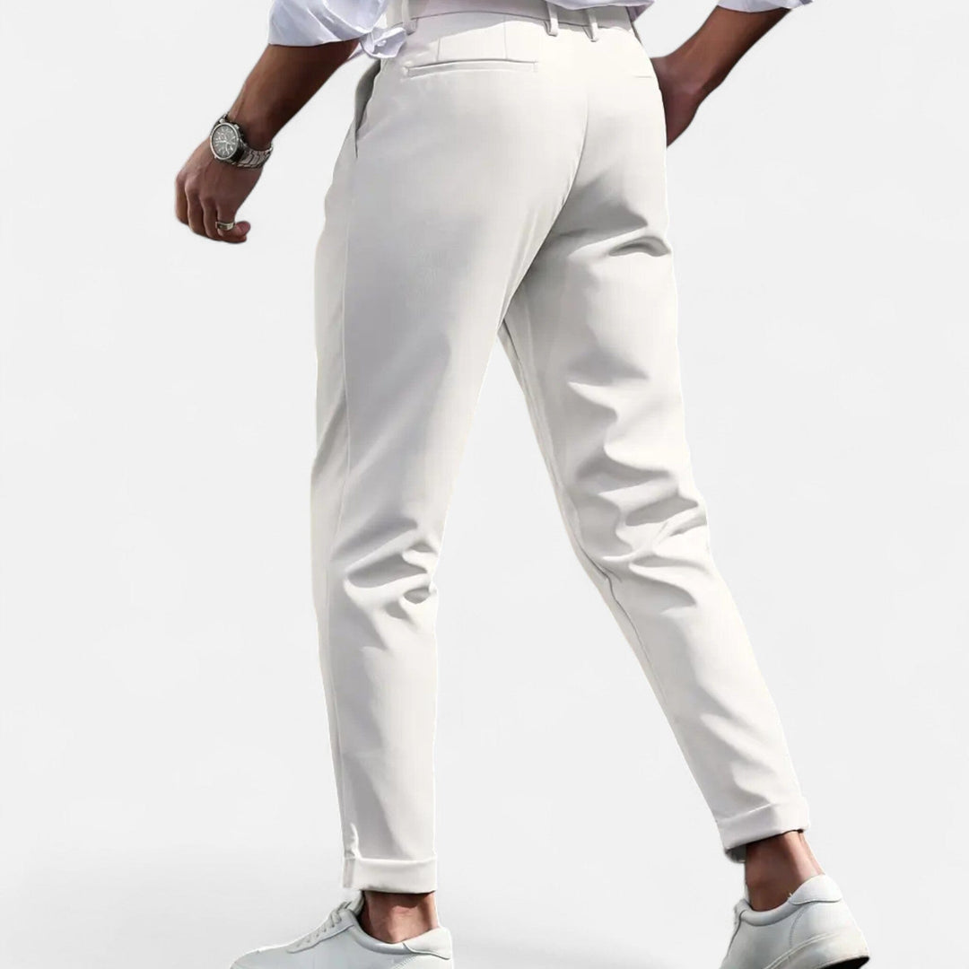 Pantalon de Costume à Pinces Slim Homme Business
