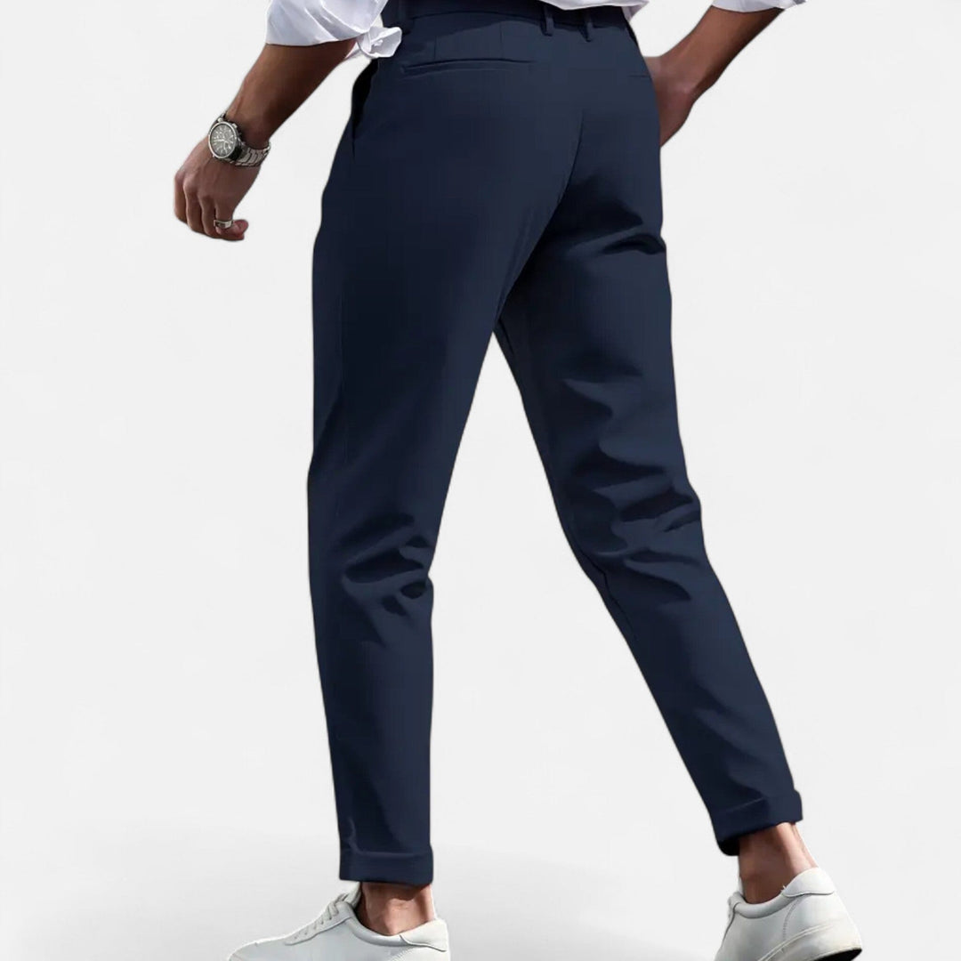 Pantalon de Costume à Pinces Slim Homme Business