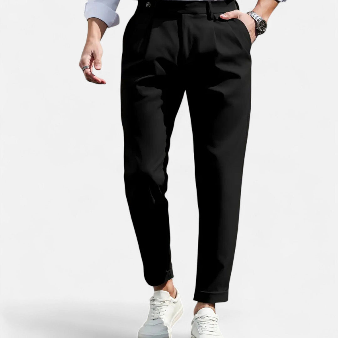 Pantalon de Costume à Pinces Slim Homme Business