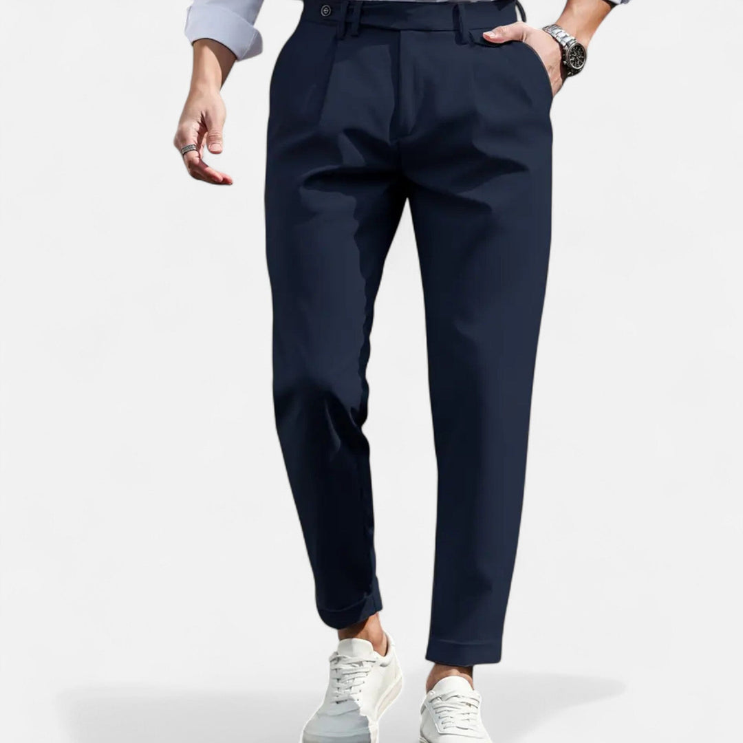 Pantalon de Costume à Pinces Slim Homme Business