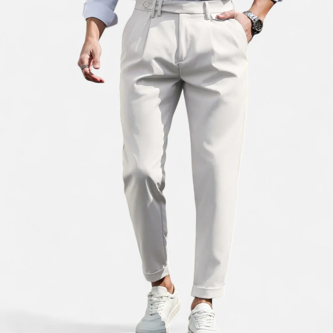 Pantalon de Costume à Pinces Slim Homme Business