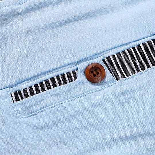 Pantalon Baggy en Lin Homme Été Coton Décontracté