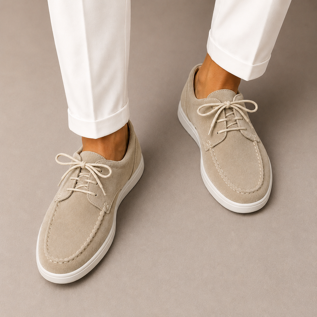 Mocassins Derby Old Money Homme Élégants Cuir Slip-On